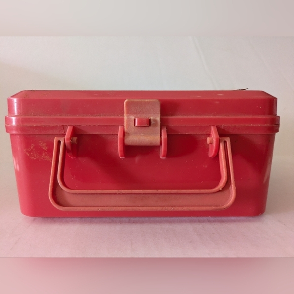 VTG DICK TRACY Red Lunch Box and Thermos Set DISNEY by Aladdin - Picture 5 of 6